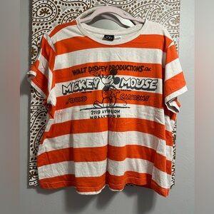 Plus Size Disney Mickey Mouse Crop Top